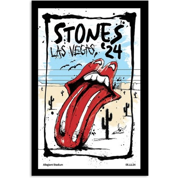 The Roling Stones May 11 2024 Allegiant Stadium Las Vegas Nv Poster