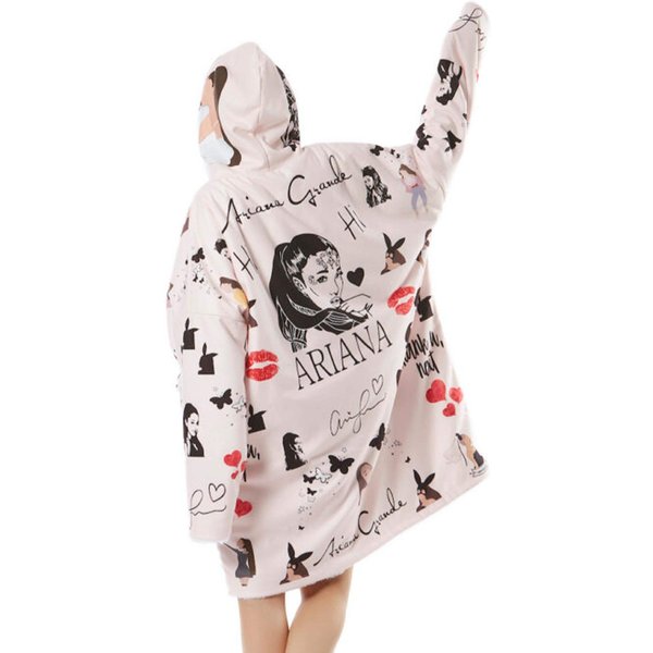 Ariana Blanket Hoodie, Gift Fleece Hoodie-image