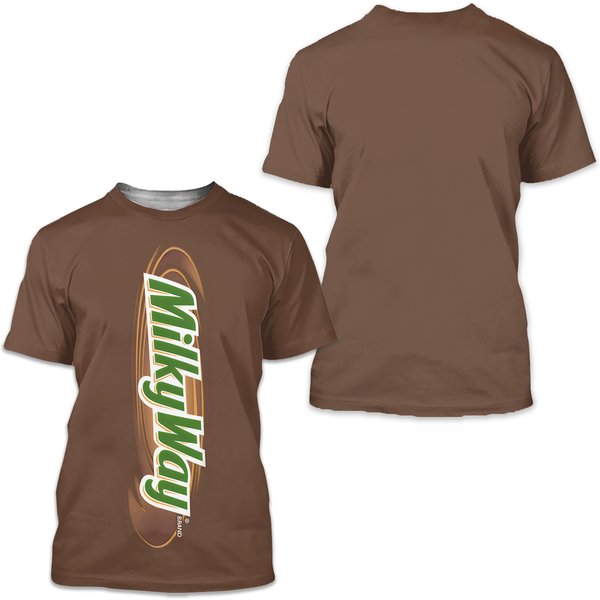 Chocolate Bar Milky Way Group Halloween Shirt, Candy Group Costumes 3D Shirt-image