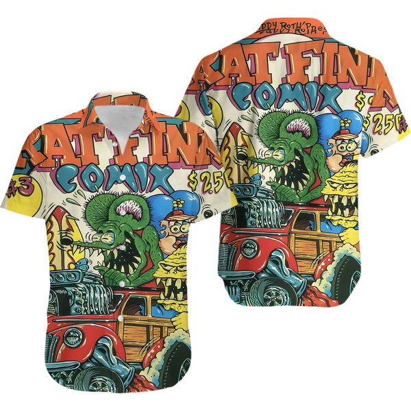 Rat Fink Hawaiian Shirt Summer-image