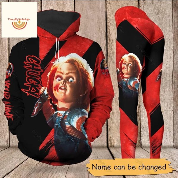 Custom Chucky Hoodie And Leggings, Chucky Horror Hoodie-image