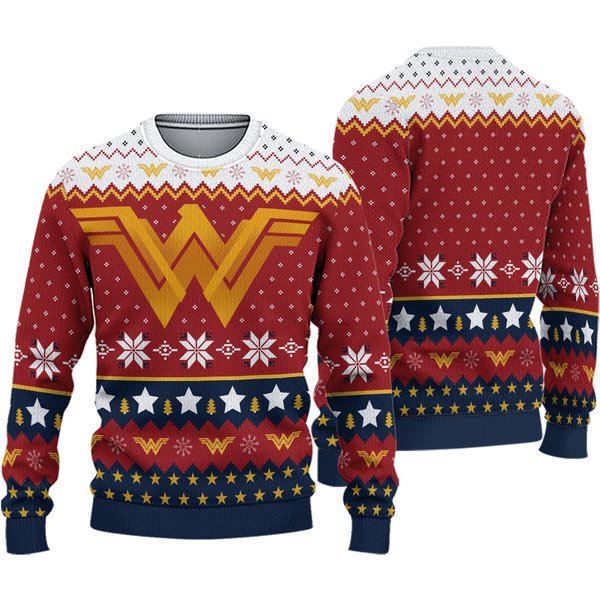 Wonder Woman's Christmas Ugly Sweater - Fun Holiday Apparel-image