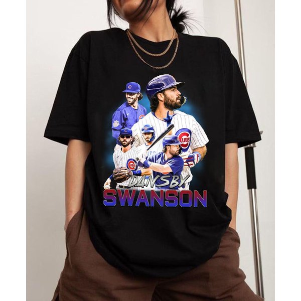 Graphic 90S Dansby Swanson Baseball Unisex T-Shirt, Dansby Swanson Unisex T-Shirt-image