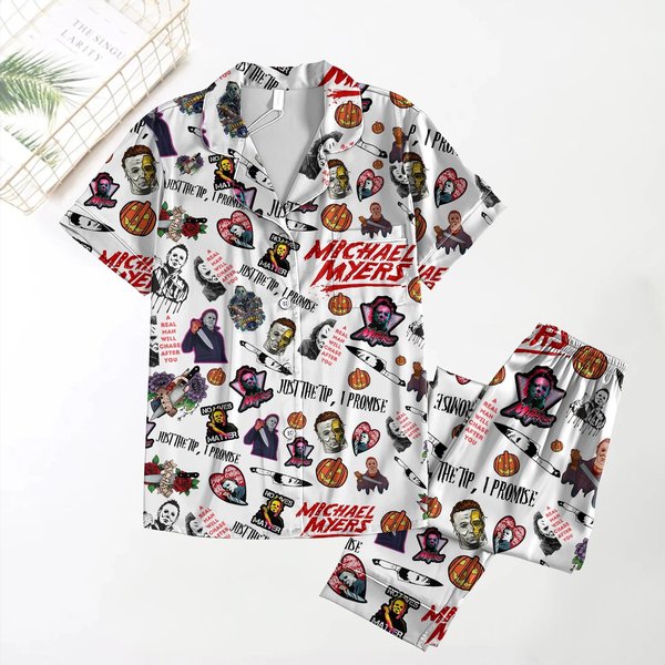 Michael Myers Pajamas, Halloween Movie Pajamas Set, Michael Myers Holiday Pajamas-image