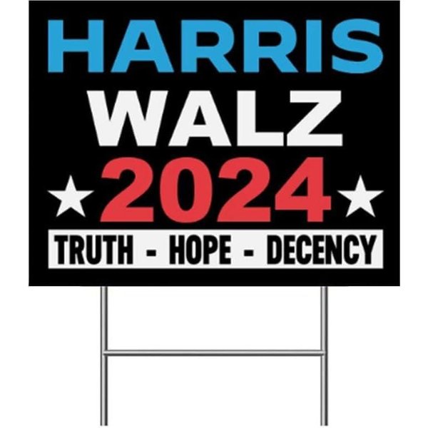 Harris Walz 2024 Yard Sign, Kamala Harris Tim Walz Waltz For President Vote Lawn Sign-image