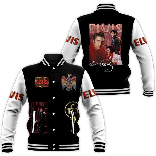 Elvis Presley Baseball Jacket, King Of Rock & Roll Men's Jacket-image