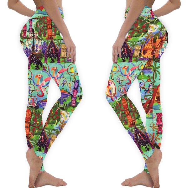 Enchanted Tiki Room Collage Leggings