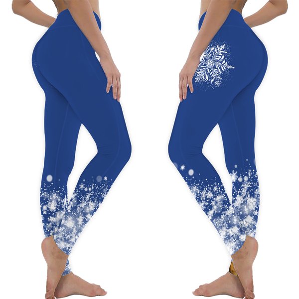 Snowflake Leggings - Winter Themed For Women-image