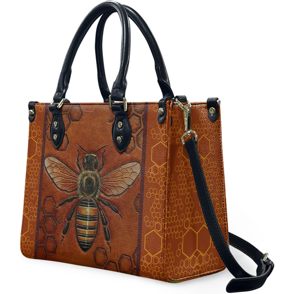 Bee Honey Leather Bag,bee Handbag, Bee Leather Handbag