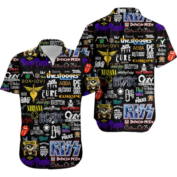 Classic Rock Unisex Hawaiian Shirt ,Rock Hawaiian Shirt-image