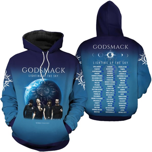 Godsmack Music Band Tour 3d Hoodie