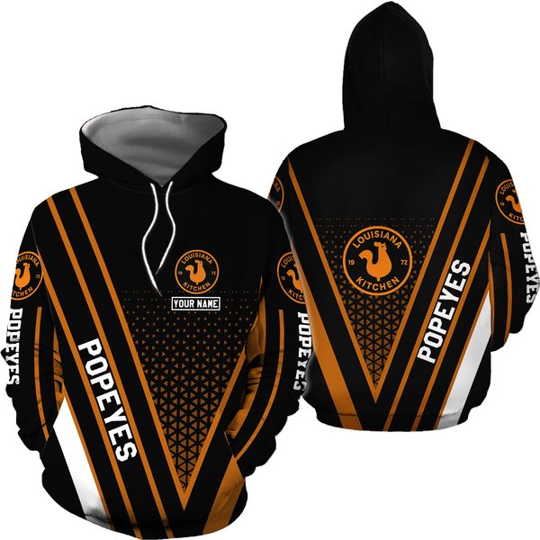 Personalized Popeyes Hoodie, Fast Food 3d Printed Hoodie