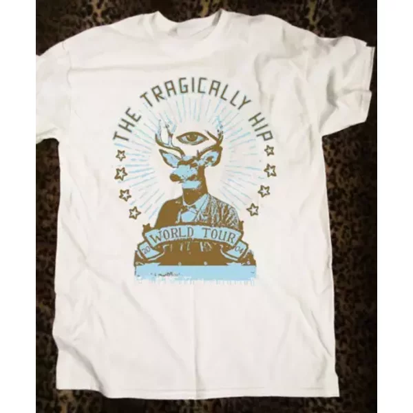 The Tragically Hip World Tour Rock Short Sleeve Adult Tee Shirt-image