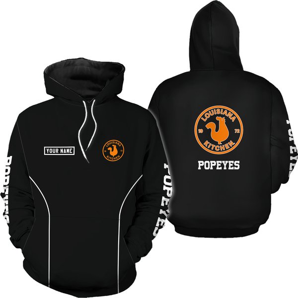 Personalized Popeyes Hoodie, Fast Food 3d Printed Hoodie
