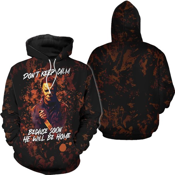 Halloween Hoodie Legging Set, Michael Myers Yoga Hoodie Leggings Set-image
