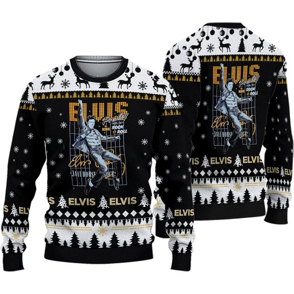 Elvis Presley All Over Print Sweater-image