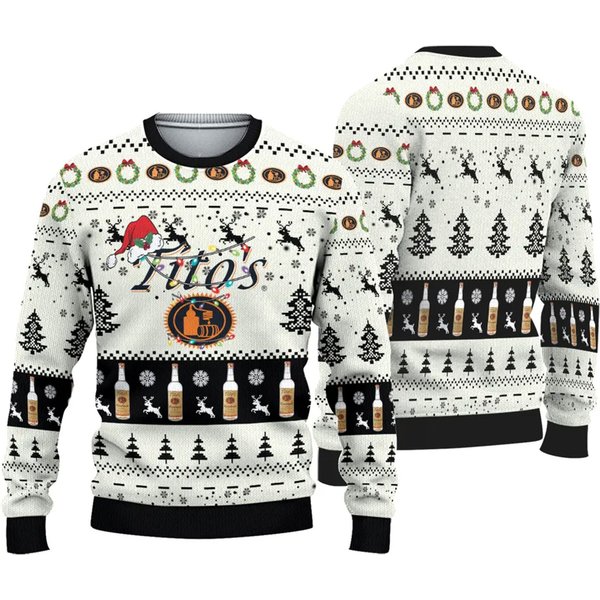 Tito's Handmade Vodka Christmas Ugly Sweater