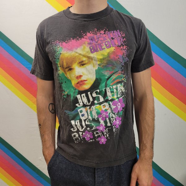 Vtg Y2K Justin Bieber Tshirt / Vintage 2010 Jb My World Tour Shirt Belieber Gift Cute Band Tee Pop Music-image