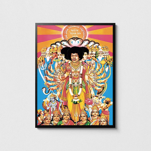 Jimi Hendrix Axis Bold As Love Album Cover Art Music Poster-image