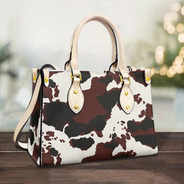 Cowhide Dairy Handbag, Cow Handbag,Cow Leather Bag, Women Leather Handbag-image