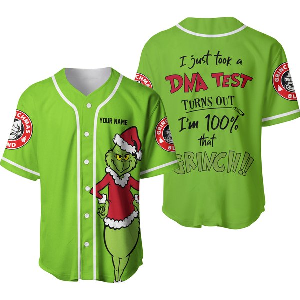 Personalized Gri.Nch Christmas Funny Character Baseball Jersey-image