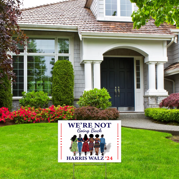 Harris Walz 2024 Obviously Yard Sign - Coroplast Kamala Harris For President Lawn Sign-image