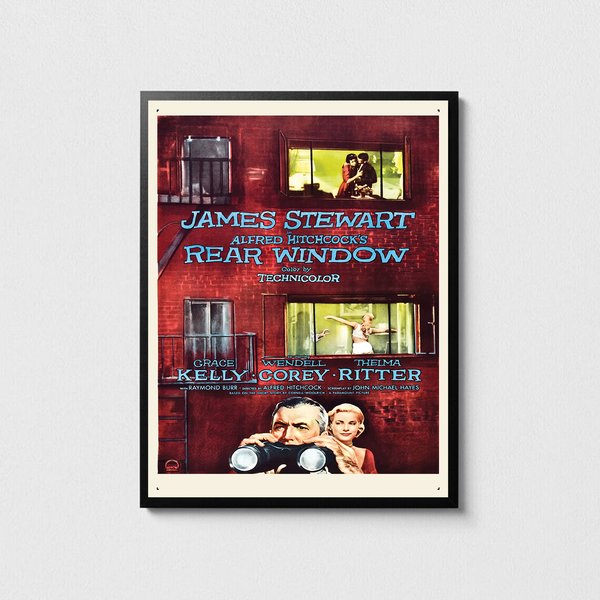 Rear Window Movie Premium Matte Vertical Poster-image