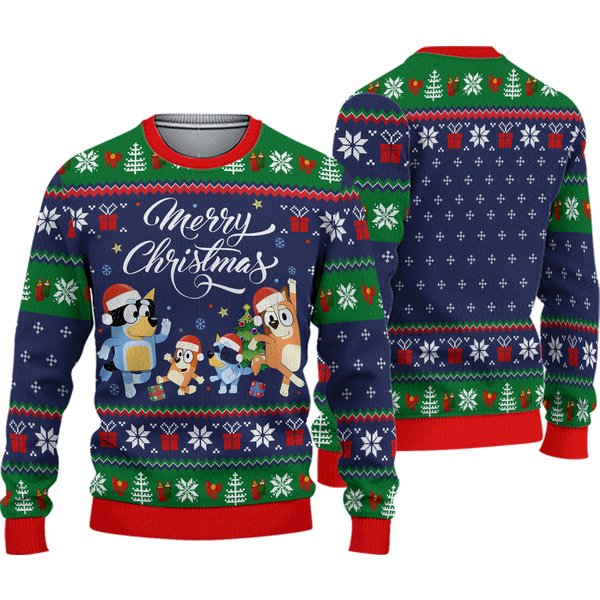 Blueydad Family Ugly Christmas Sweater
