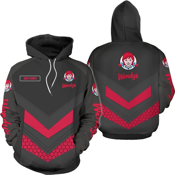 Personalized Wendy's Hoodie, Fast Food 3d Printed Hoodie