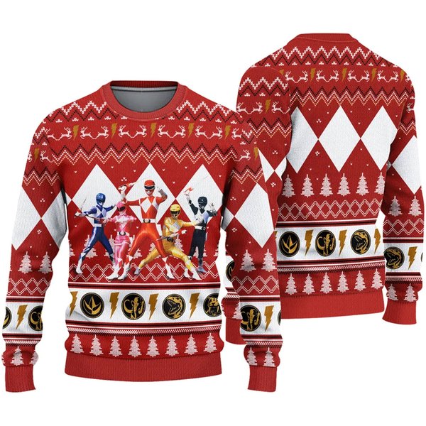 Power Rangers Team Ugly Knitted Christmas Sweater-image