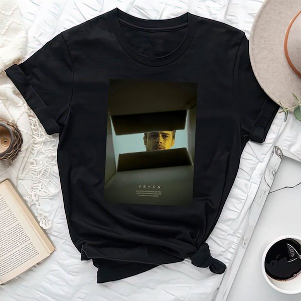 Seven Soft T-Shirt, Seven Movie Poster T Shirt, 90S Movie Shirt-image
