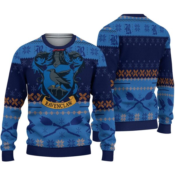 Christmas Ravenclaw House Ugly Sweater-image