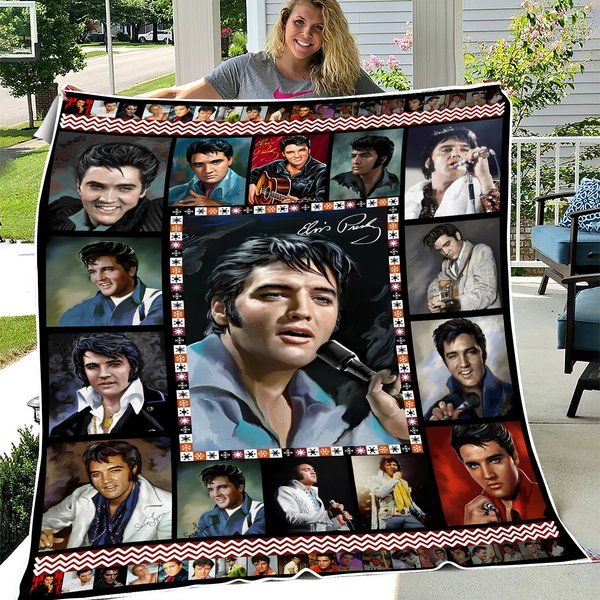 Elvis Presley Fleece Blanket-image