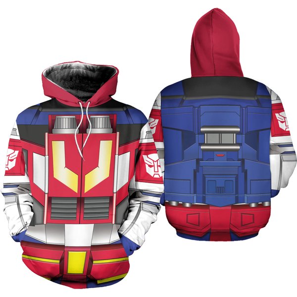 Optimus Prime 3D Costume Hoodie, Transformer Christmas Costumes-image
