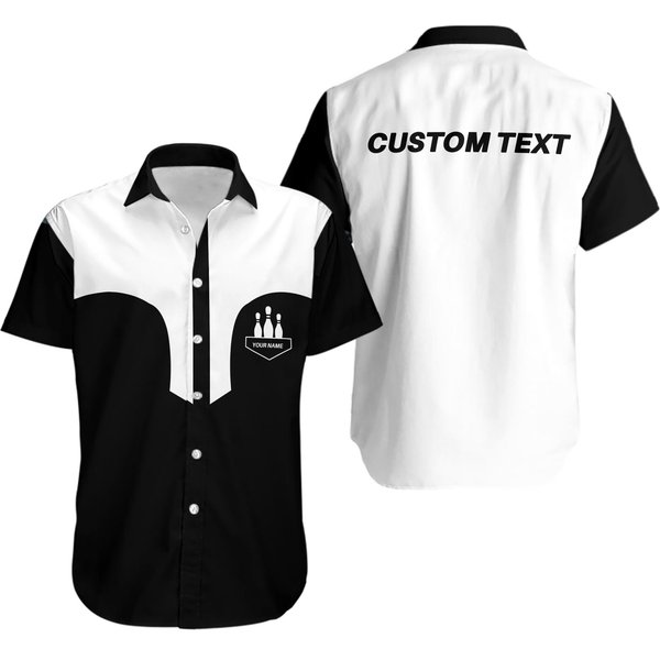 Personalize Name Bowling Team Aloha Hawaiian Shirt-image