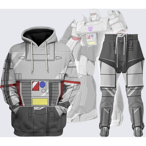 Halloween Transformers Megatron Cosplay Hoodie/Joggers, Transformers Costume-image