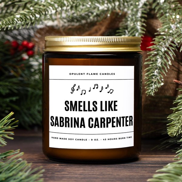 Smells Like Sabrina Carpenter Scented Soy Candles, Gift For Music Lover, Christmas Gift-image
