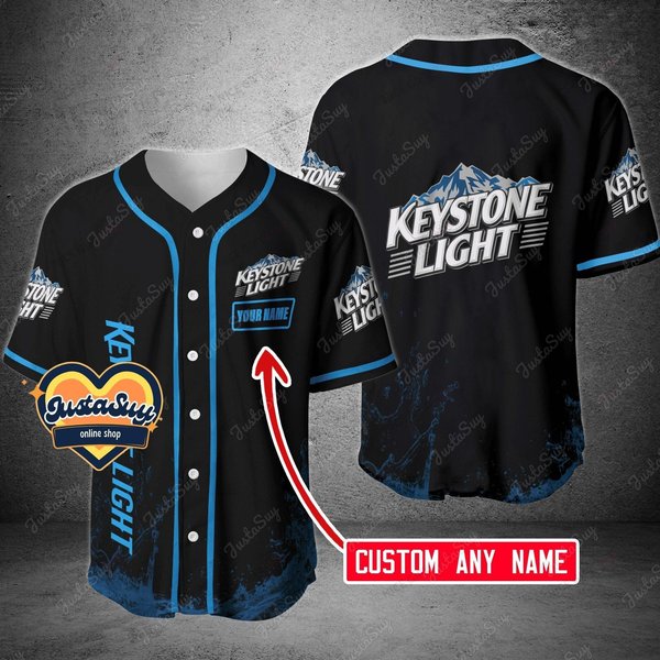 Keystone Light Baseball Jersey, Keystone Light Shirt, Keystone Light Jersey, Custom Jersey, Keystone Light Beer Shirt, Jersey Men-image