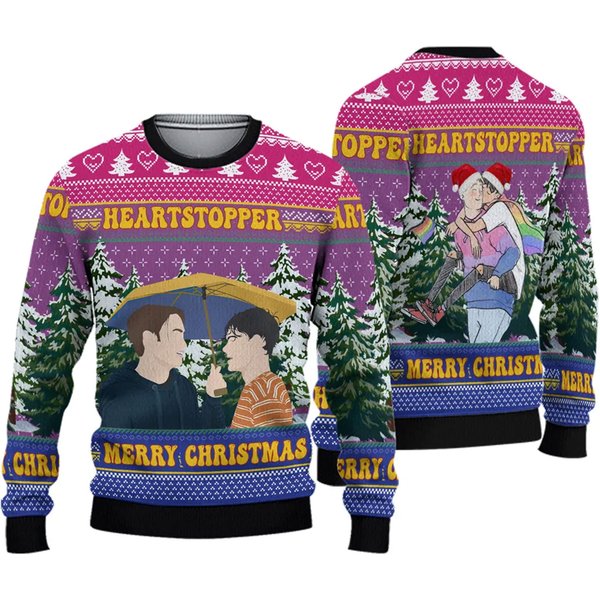 Heartstopper Nick And Charlie Ugly Christmas Sweater-image