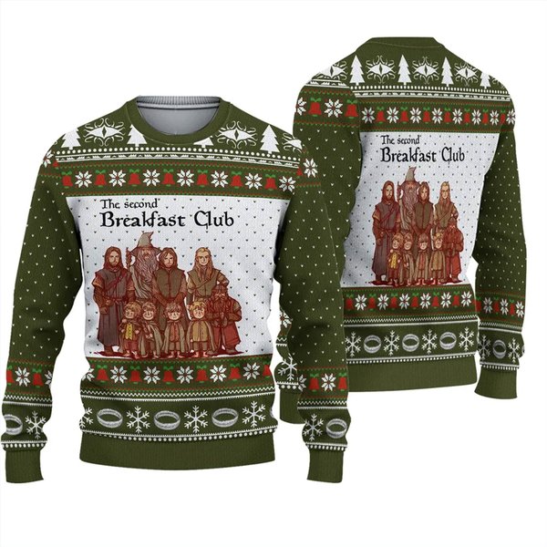 Lotr The Second Breakfast Club Christmas Ugly Sweater