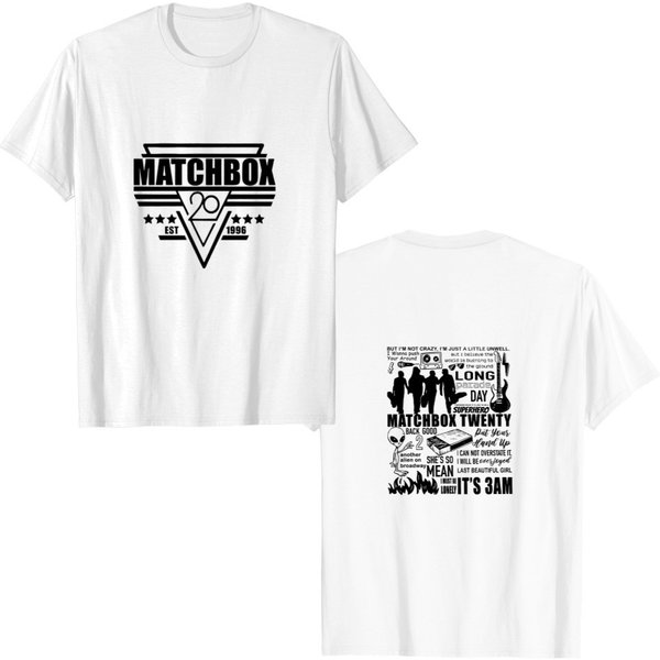 2 Side Vintage Matchbox Twenty Merch Lyrics Album Shirt-image