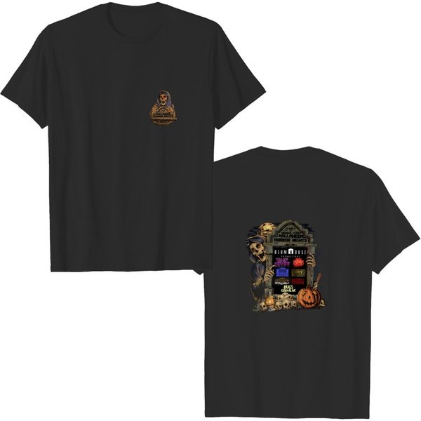 Halloween Horror Night 2023 Double Sided T-Shirt, Halloween Sided T-Shirt-image