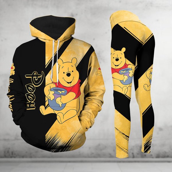 Personalized Pooh Hoodie Leggings Sets-image