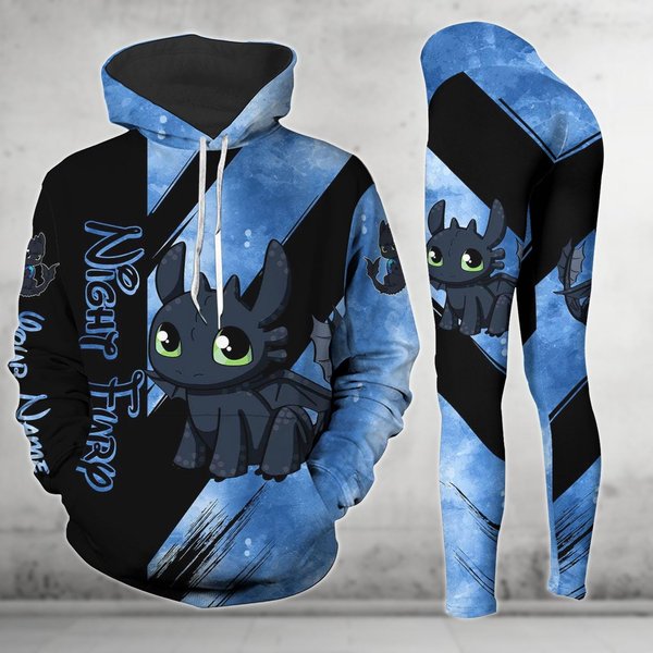 Personalized Toothless Hoodie Leggings Sets-image