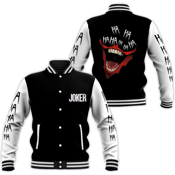 Joker Ha Ha Ha Horror Baseball Jacket-image