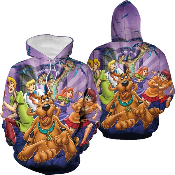 Running Team Scooby Doo Friends Lovers 3D Hoodie, Mother Day Gift-image
