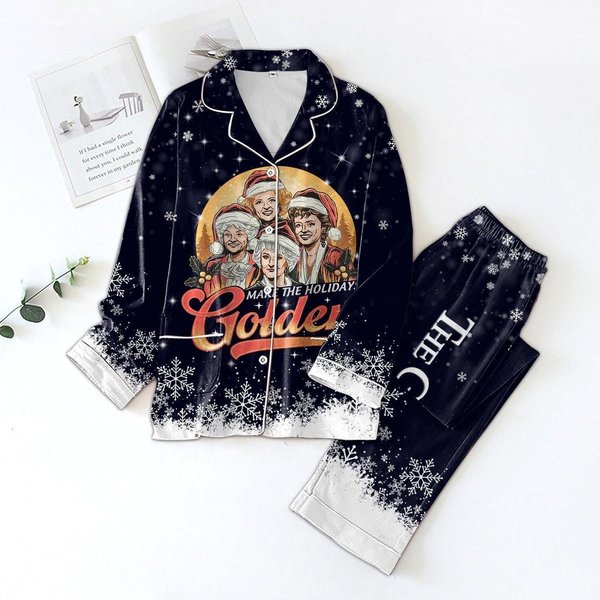 Stay Golden Pajamas Pants Set-image