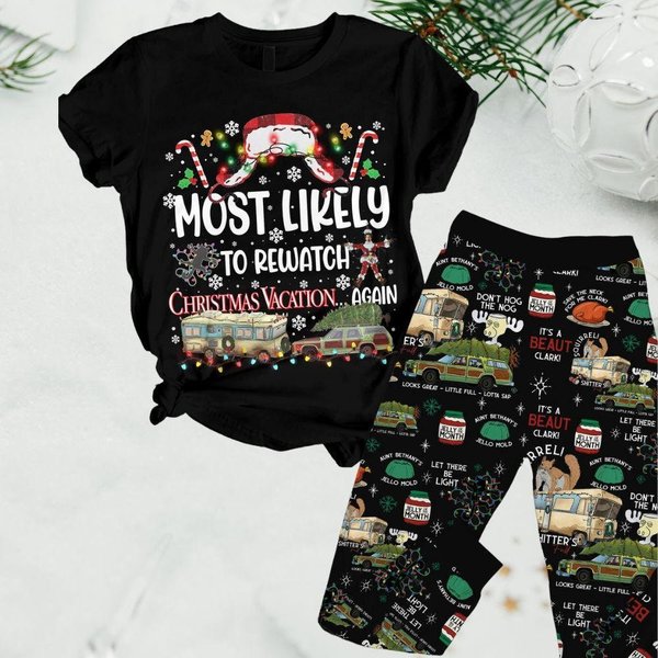 Most Likely National Lampoons Christmas Vacation Pajamas Set