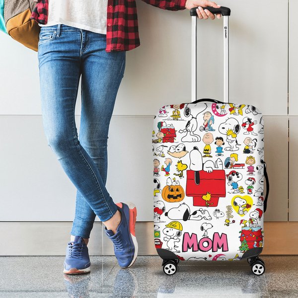 Custom Cute Cartoon Snoopy Luggage Cover, Gifts For Friends-image