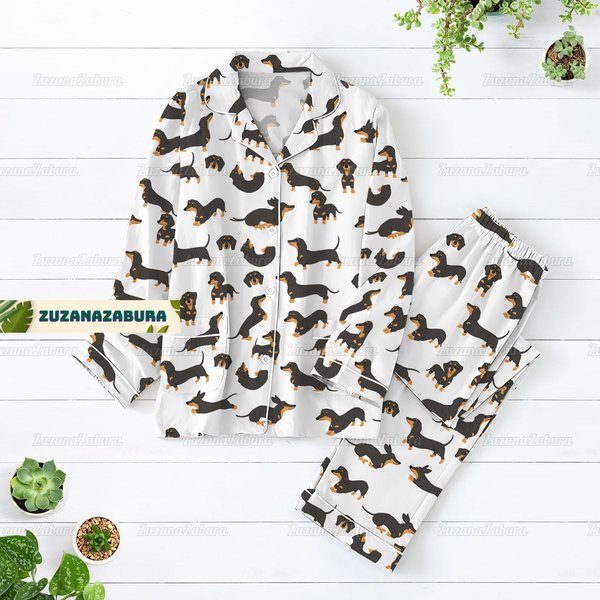 Dachshund Pajamas Set - Dachshund Lover Gift-image